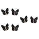 thumbnail image 4 of 6x Cubiertas de botones de mariposa Accesorios de ropa Suministros de moda brillantes Esmoquin Negro, 4 of 9