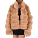 thumbnail image 1 of Abrigo de Piel Sintética Para Mujer Chaqueta Cálida Invierno Sólido Cuello en V Prendas de Abrigo Odeerbi  ODB178591, 1 of 4