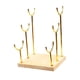 thumbnail image 5 of Exhibidor de pulseras con base de madera, elegante y estable, para guardar joyas. Tres capas, 5 of 9