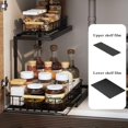 thumbnail image 3 of Organizador Bajo del Fregadero con Deslizamiento Ajustables, Estante Organizador de Fregadero Cocina y Baño Extraíble para Gabinete 2 Niveles, Cajón Deslizante Metal, Especieros para Cocina, 3 of 13