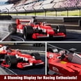 thumbnail image 3 of Formula Car Building Set, 1:12 Scale Formula Model Race Cars, 10035 Car with Spare Tire and Indicator, Blocks Kits  (1603 Pieces), 3 of 5