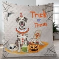 thumbnail image 4 of Trick or Treat Great Dane Funny Mummy Cosplay Pumpkin Candy Basket Quilt Blanket Danes Dog Lover Gifts Cozy Comforter Throw Blanket - 12016, 4 of 5