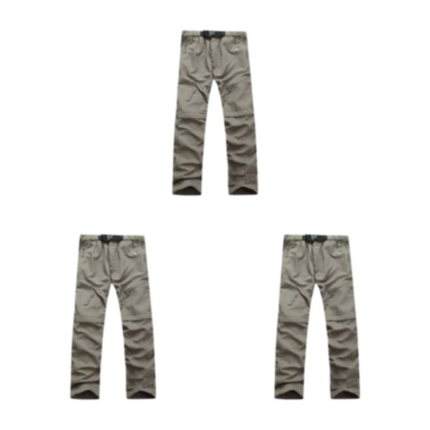 Sonducket Pantalones de verano 2 en 1 para hombre, pantalones largos desmontables para viajar, acampar, para niños, escalada, montañismo, Type1 NO1