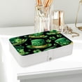 thumbnail image 6 of Saint Patrick's Day Portable PU Leather Jewelry Display Organizer Box with Removable Compartment, 6 of 6