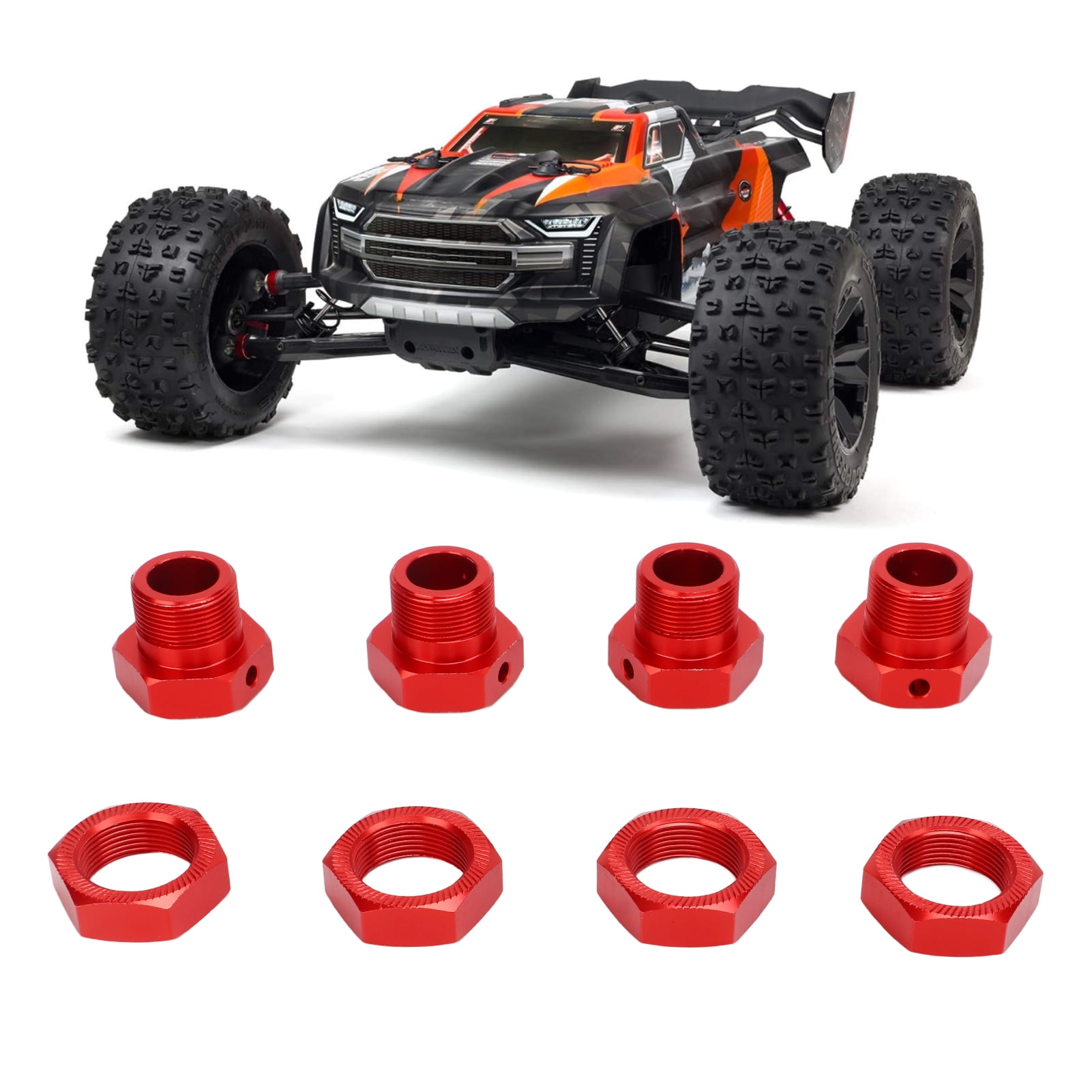 4PCS RC Wheel Nuts - 24MM Aluminum Alloy For ARRMA 1/5 Scale Cars