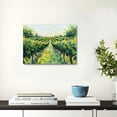 thumbnail image 2 of Acheng Canvas Art Wall Decor 'Rural Scene Vineyard Road' - Wall Art For Living Room, Wall Art Bedroom, Dining Room Wall Decor, Wall Art- Made Of Wood &amp; Cotton Material 16x12inch, 2 of 6