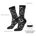 thumbnail image 4 of KLL Snake Print Cool Socks Men's Women's Crew Socks Funny Crazy Novelty Stockings, 4 of 6