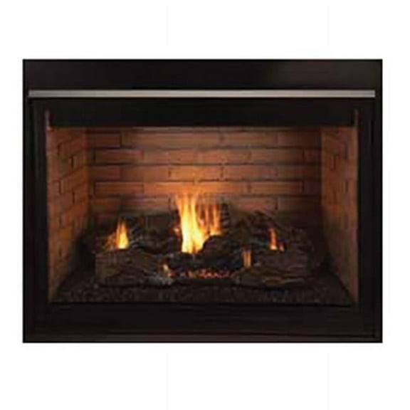 33 in. DRT 2000 Merit Series Clean Face Circulating Direct Vent - Rear Vent - Electronic Ignition - Black