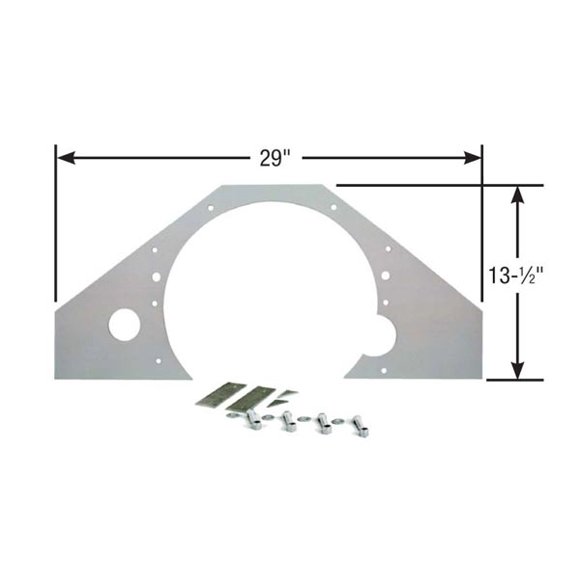 Competition Engineering Motor Mount Plate C4031 Mid Plate; 1 Piece; Steel