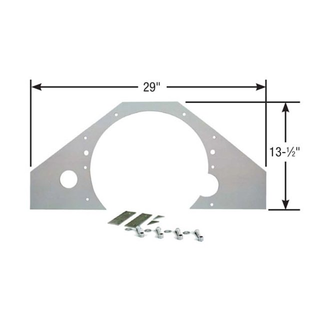 Competition Engineering Motor Mount Plate C4031 Mid Plate; 1 Piece; Steel