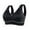 Black, variant on fheaev Front Closure Bras For Women Post Surgery Brassiere Plus Size Full Coverage No Underwire Comfort Wireless Snap Closing Bra Convenient Everyday Bra Front Button Bras Front Buckle Corset Bra