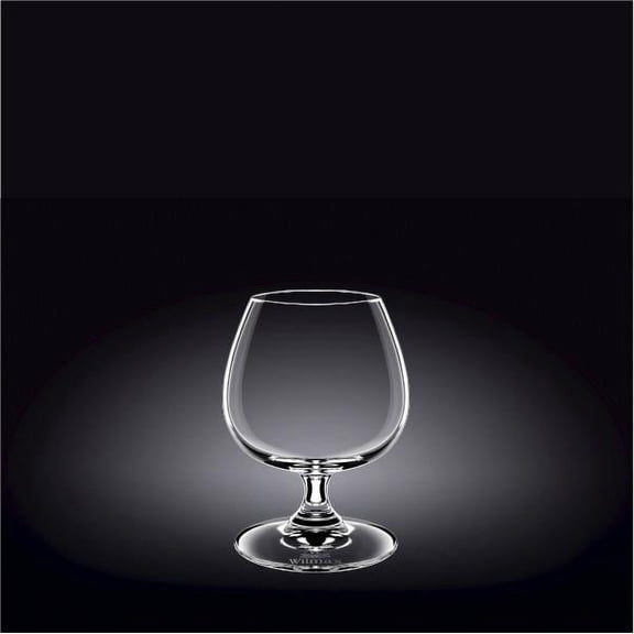 WILMAX CRYSTALLINE SET OF 6 COGNAC GLASSES 14 OZ | 410 ML IN PLAIN BOX WL-888025/6A