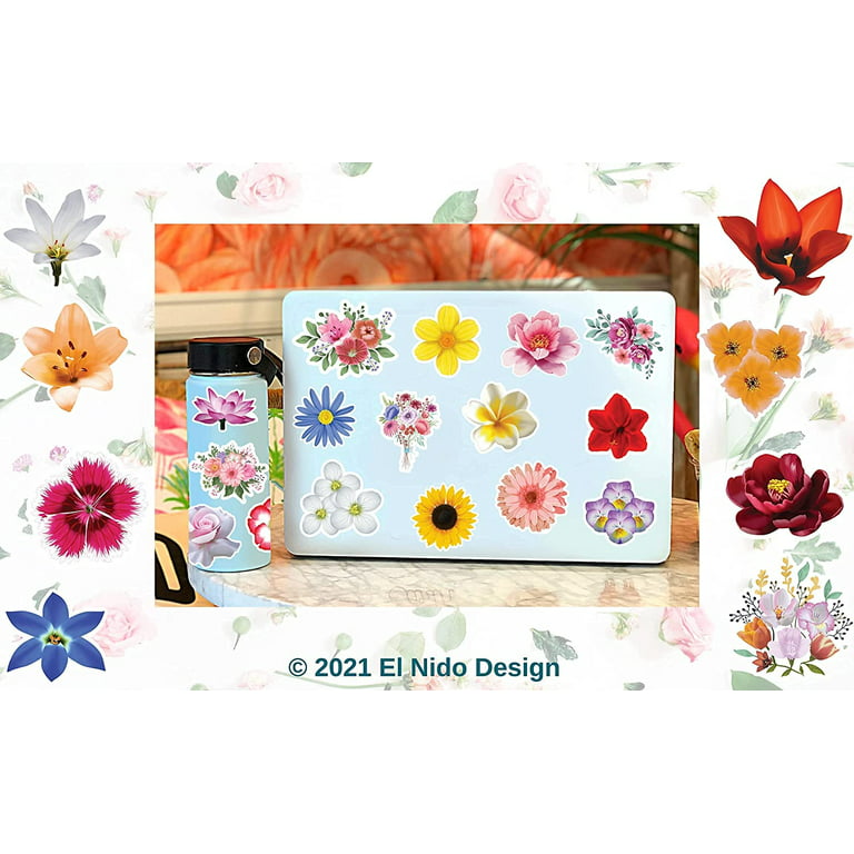 Spring and Flower Sticker Pack - Nine Cute Flower Stickers