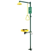 Speakman Optimus SE-1200 Eye and Face Wash Plastic Bowl Combination Emergency Shower System, DuraJade Powder Coat