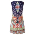 thumbnail image 3 of Jienlioq Robe Grande Taille pour Femmes Liquidation Robe d'Été Décontractée Sans Manches Imprimée Florale Robe d'Été avec Poche, 3 of 8