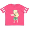 thumbnail image 3 of Inktastic Blonde Hula Girl Girls Toddler T-Shirt, 3 of 5