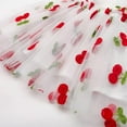 thumbnail image 4 of StylesILove Baby Toddler Girls Sleeveless Mesh Tulle Fruit Daisy Flower Girl Tutu Dress Birthday Wedding Party Sundress Outfit (12 Months, White Cherry), 4 of 6
