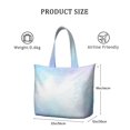 thumbnail image 4 of 22 Inch Oversized Travel Bag Lightweight Canvas Weekender Duffel with Multi Pockets, Aurora Print, 4 of 5