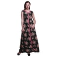 thumbnail image 1 of Bimba Floral Printed Front Slit Sleeveless Summer Spring Long Women BeachÂ&nbsp;Dress-XXX-Large, 1 of 5