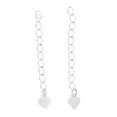 thumbnail image 1 of jifeng 2x Sterling Extending Chains Jewelry Making Connector Chain Love Heart, 1 of 9