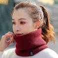 thumbnail image 2 of Ruiboury Knitted Neck Warmer For Cozy And Trendy Winter Look Fashionable And Versatile Winter Neck Warmer Wine Red, 2 of 6