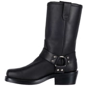 Dingo Womens Molly Pull On Square Toe Motorcycle Mid Calf Boots