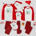 thumbnail image 2 of Family Matching Christmas Pajamas, Nutcracker Design with Red Plaid Pants and Festive Red Sleeve Tops, Full Sizes, 2 of 7