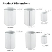 6Pcs Silicone Candle Moulds, Cylindrical Hexagonal Candle Moulds for DIY Aromatherapy Candles, Handmade Soaps, Craft Ornaments