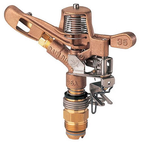 Rainbird 35ADJTNTB 3 4 in Brass Impact Sprinkler by RAINBIRD