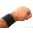 thumbnail image 2 of Biker Wristband Black Topgrain Leather 1 1/2" Wide Size Medium, 2 of 2