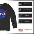 thumbnail image 6 of NASA Meatball Logo Women's Long Sleeve T-shirt Iconic American Astronaut Space Souvenir, 6 of 7