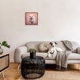 thumbnail image 3 of Stupell Industries Fluffy Puppy on Pink Animals & Insects Painting Brown Floater Framed Canvas Art Print Wall Art, 18 x 18, 3 of 10