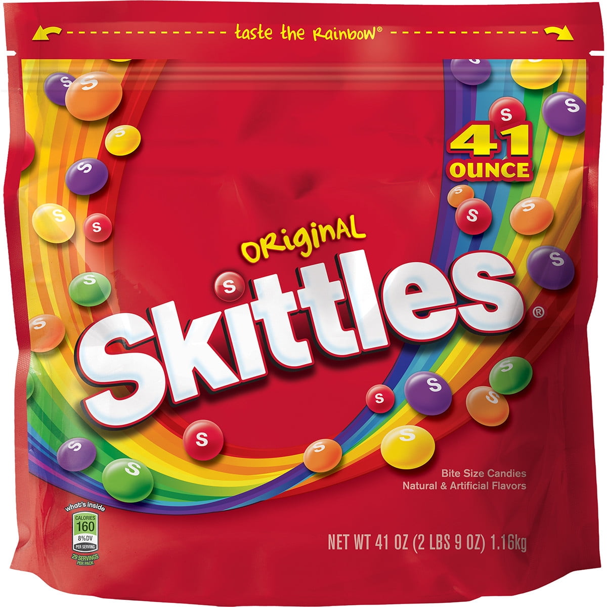 Skittles Original Fruity Candy Party Size Bag 41 Oz