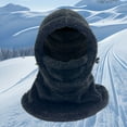thumbnail image 3 of QATAINLAV Kids Ski Mask Balaclava for Boys Girls Winter Warm Fleece Face Mask Hat Toddler Snow Sherpa Hood Neck Scarf, Black, 5-12Years, 3 of 4