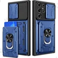 thumbnail image 3 of Funda para Samsung Galaxy S24 S23 S22 S21 Ultra Plus S20 FE A55 A35 A54 A14 A34 4G 5G Funda deslizante para cámara con tarjetero y anillo de 360°, 3 of 5