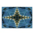 thumbnail image 1 of Ethnic Cutting Board, Star in Middle of Color Power Textured Ikat Pattern Print, Decorative Tempered Glass Cutting and Serving Board, Small Size, Blue Orange, by Ambesonne, 1 of 1