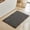 Black & White, variant on Waffle Bath Mat, Small Boho Bathroom Rugs Non Slip Washable, Ultra Soft Super Absorbent Quick Dry Farmhouse Bathroom Decor, 16" x 24", Khaki