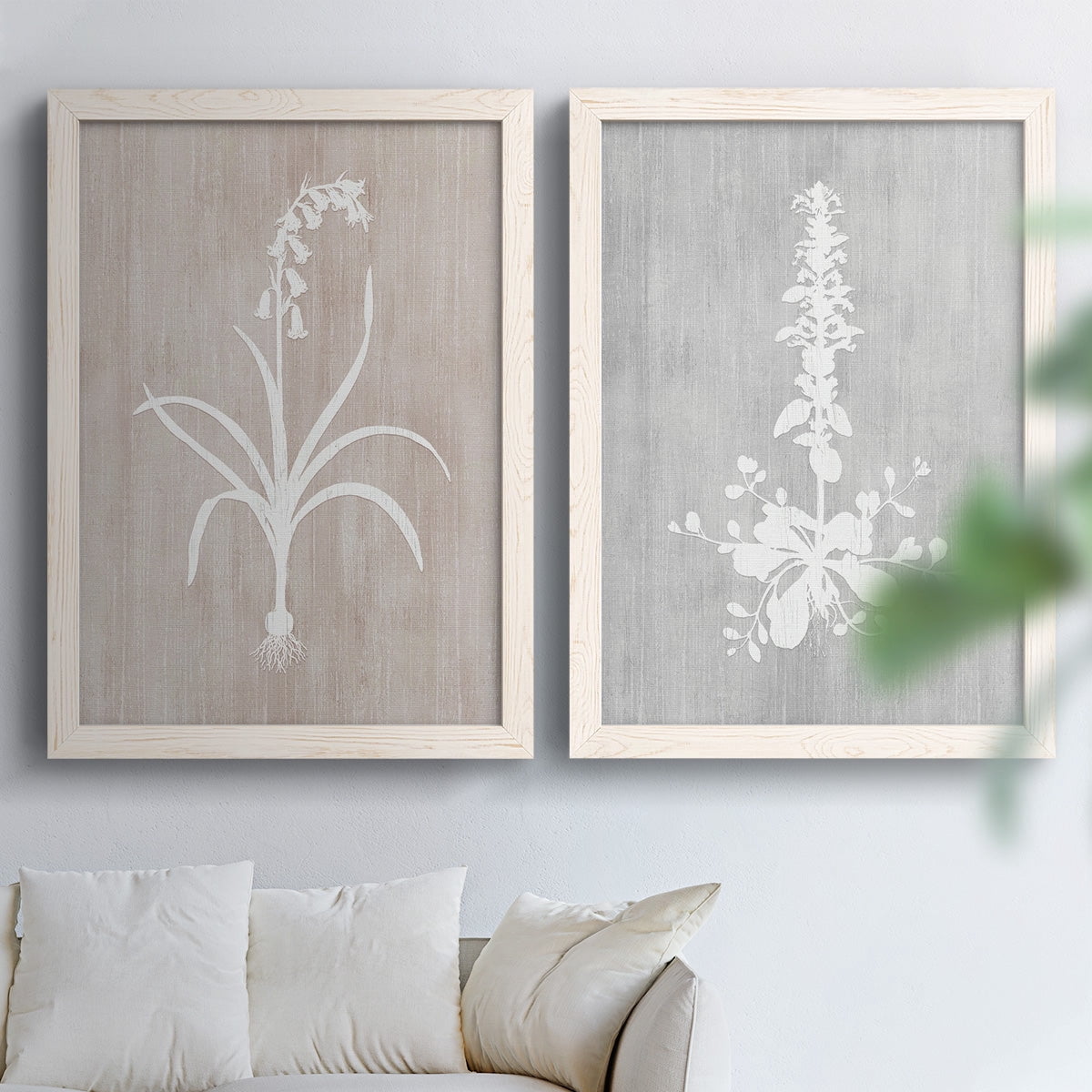 Botany Beauty I - Premium Framed Canvas 2 Piece Set - Ready to Hang