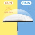 thumbnail image 4 of Bocaoying Mini Folding Umbrella with Case, Lightweight Portable Umbrella, Light Compact Rain Umbrella for Travel Outdoor Daily Use, Small Sun & Rain Pocket Umbrella (Beige), 4 of 7