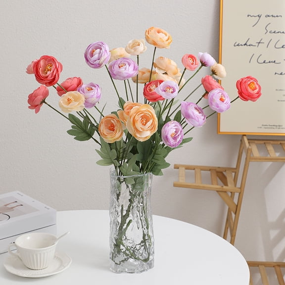 mdesiwst Artificial Silk Camellia Flowers, Flexible Stems Fake Flowers for Home Living Room Decor Wedding Floral Arrangements And Tabletop Centerpieces