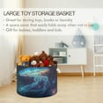thumbnail image 5 of WOBOGO Space Jellyfish Toy Storage Basket 20×14in Canvas Laundry Hamper for Living Room Kids Room Bathroom Organizer, 5 of 6