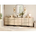 thumbnail image 4 of WAMPAT Modern 18-Drawers Dresser for Bedroom, Wooden Chest of Drawers with T-Shaped Wood Legs, Storage Cabinet and Closet Organizer for Bedroom, Hallway, Living Room, Light Oak, 4 of 13