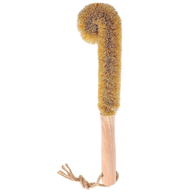 1PC Coconut Long Handle Cup Brush Coffee Tea Glass Cup Mugs Bottles Cleaning Brushes