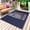 Blue, variant on Navy Blue American Flag Outdoor Rug 3x5 Ft - Reversible Patio Rug Outdoor Camping Rugs, Abstract Red Hockey Stripes Us Flag Indoor Outdoor Area Rugs, Non-Slip Outdoor Carpet Runner for Deck/Porch