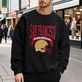 thumbnail image 4 of Football City Team Sweatshirts for Men 2025 Long Sleeve Crewneck Rugby Graphic Sweatshirt Pullover Tops, 4 of 5
