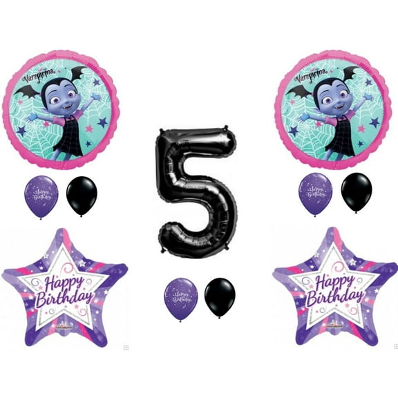 Vampirina Vampire Girl 5th Birthday Party Balloons Decoration Supplies Fifth