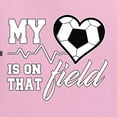 thumbnail image 2 of Wild Bobby, My Heart Is On That Soccer Field, Sports, Women Graphic Tee, Light Pink, XX-Large, 2 of 4
