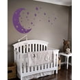 thumbnail image 4 of Moon and Stars Night Sky Vinyl Wall Art Decal Sticker Design for Nursery Room DIY Mural Decoration, 4 of 4