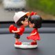 thumbnail image 1 of Decoración de pareja de coches Decoración de consola central de coche Espejo retrovisor de coche para niña, 1 of 1