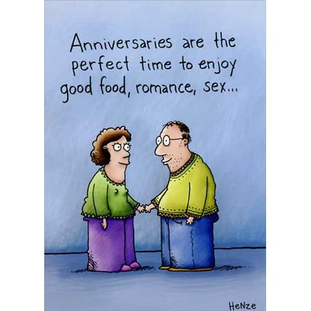 Oatmeal Studios Good Food & Romance Funny / Humorous Wedding Anniversary